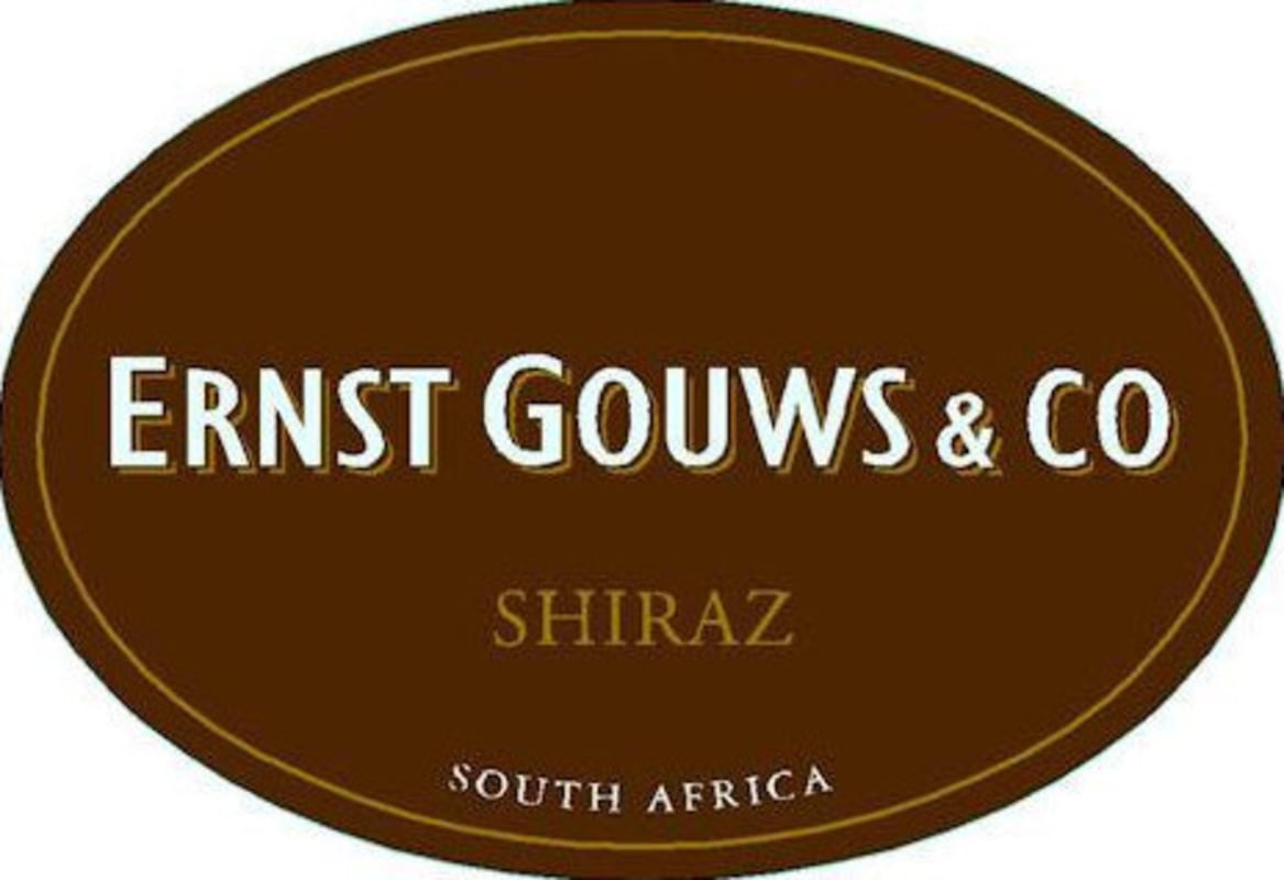 Ernst Gouws & Co Shiraz 2010 Front Label