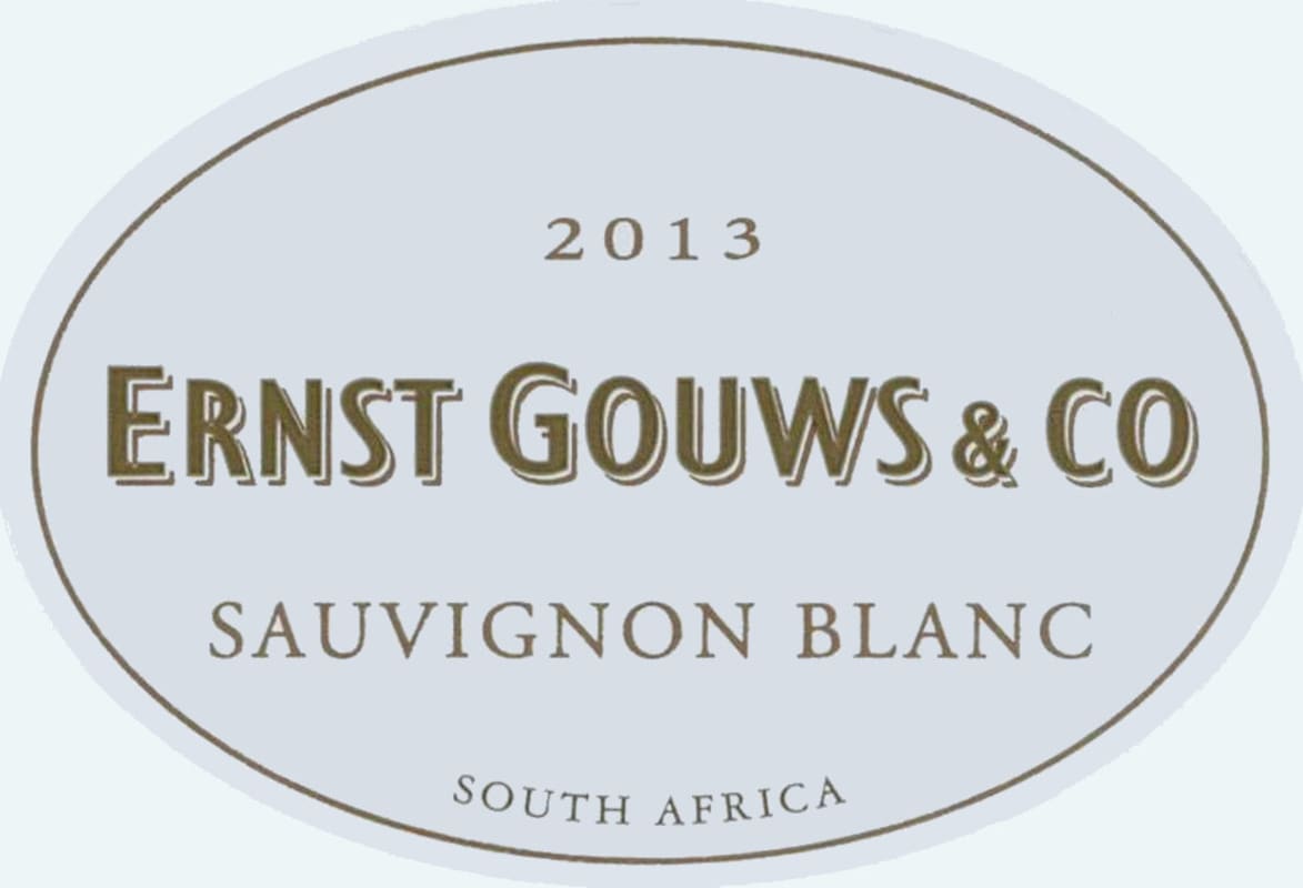 Ernst Gouws & Co Sauvignon Blanc 2013 Front Label