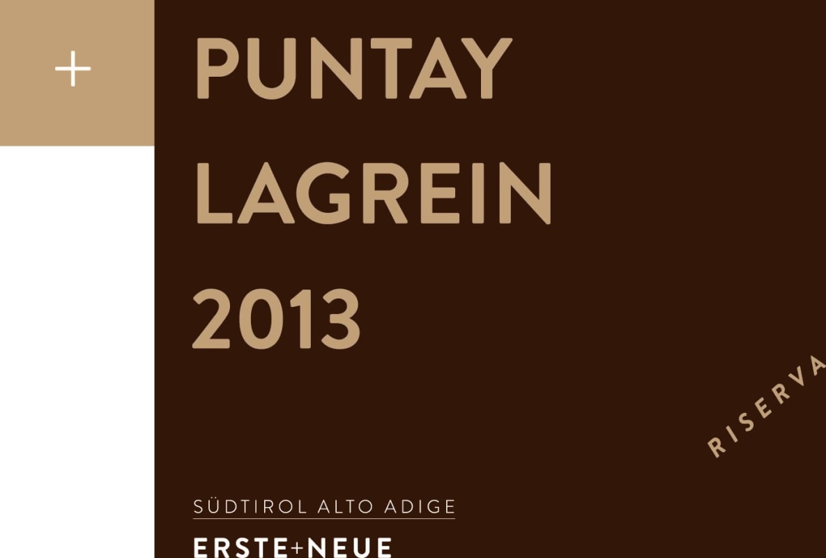 Erste + Neue Alto Adige Puntay Riserva Lagrein 2013 Front Label