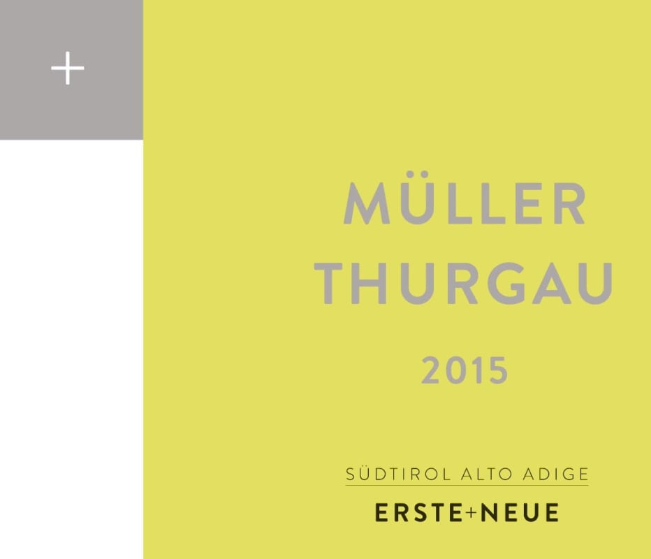 Erste + Neue Alto Adige Muller Thurgau 2015 Front Label