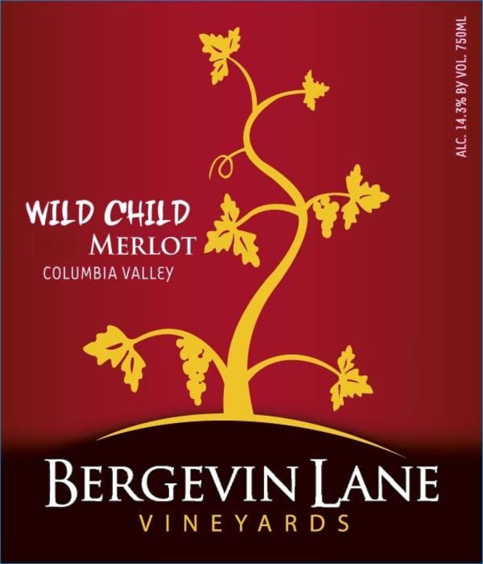 Bergevin Lane Wild Child Merlot 2010 Front Label