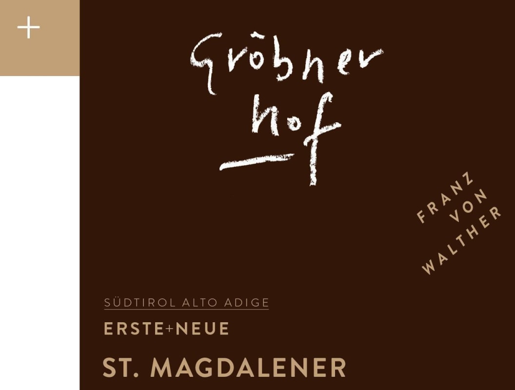 Erste + Neue Sudtirol Grobnerhof St. Magdalener 2015 Front Label