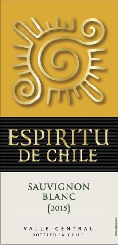 Espiritu de Chile Sauvignon Blanc 2015 Front Label