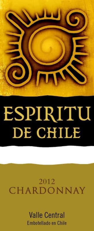 Espiritu de Chile Chardonnay 2012 Front Label