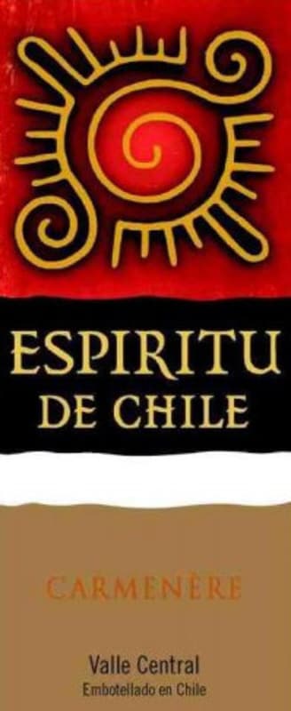 Espiritu de Chile Carmenere 2015 Front Label