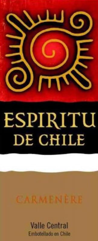 Espiritu de Chile Carmenere 2012 Front Label