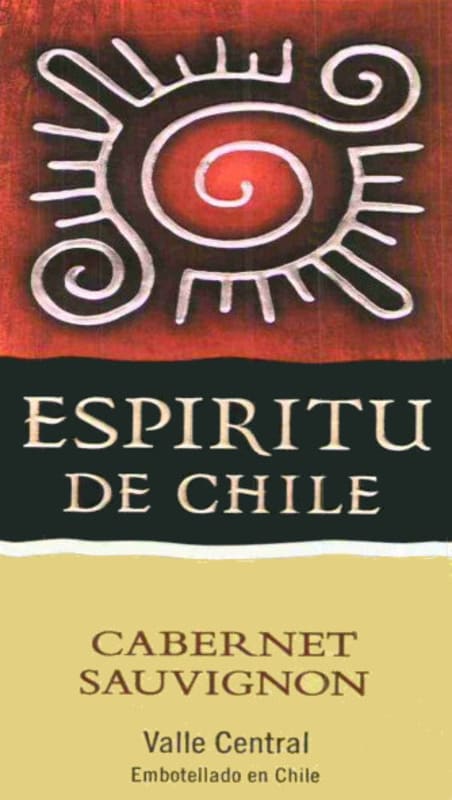 Espiritu de Chile Cabernet Sauvignon 2012 Front Label