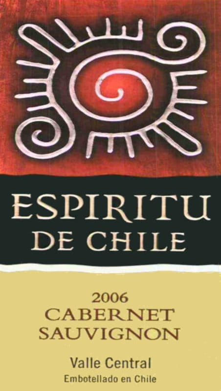Espiritu de Chile Cabernet Sauvignon 2006 Front Label