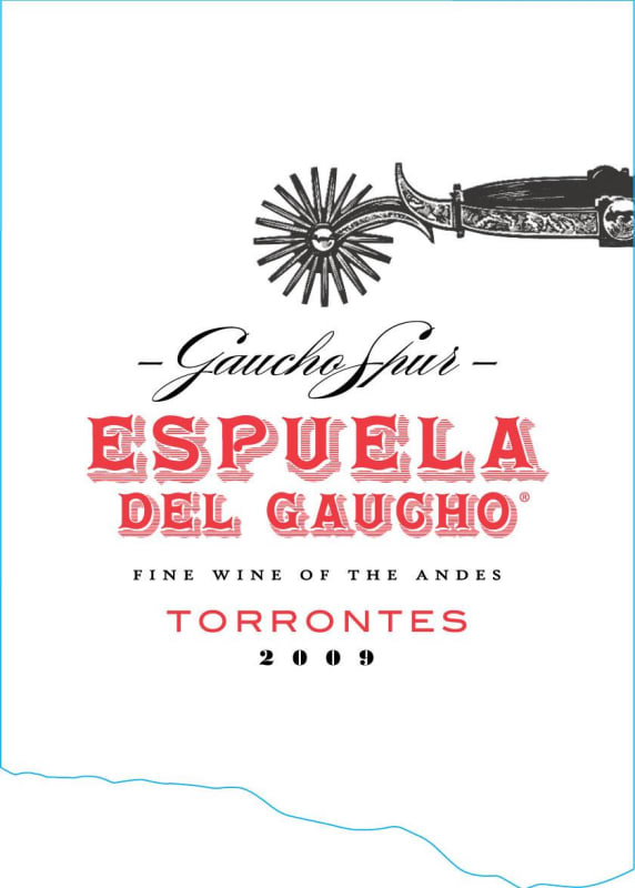 Espuela del Gaucho Torrontes 2009 Front Label