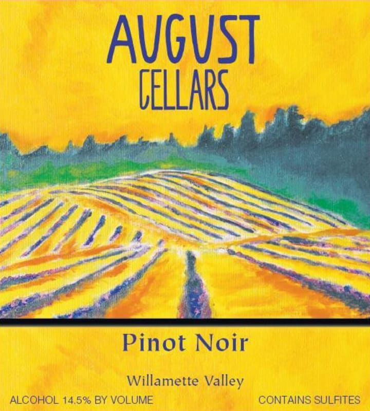 August Cellars Pinot Noir 2010 Front Label