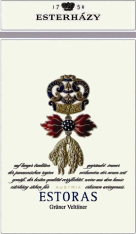 Esterhazy Estoras Gruner Veltliner 2015 Front Label