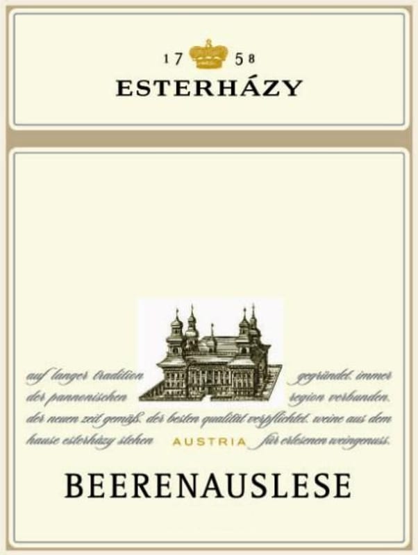 Esterhazy Beerenauslese 2010 Front Label