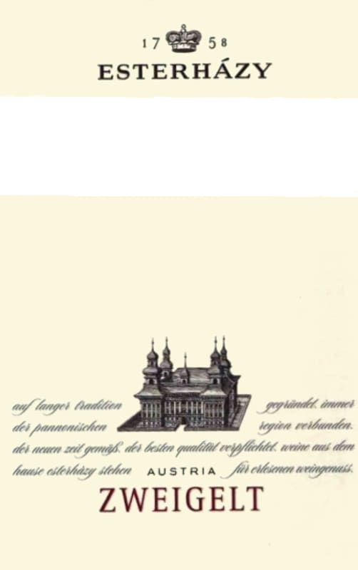 Esterhazy Classic Zweigelt 2015 Front Label
