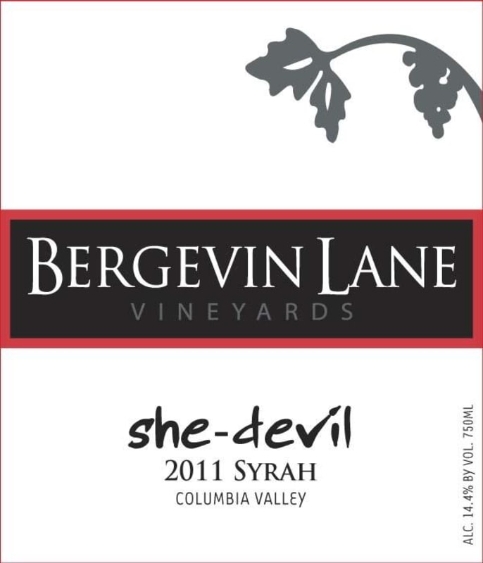 Bergevin Lane She-Devil Syrah 2011 Front Label