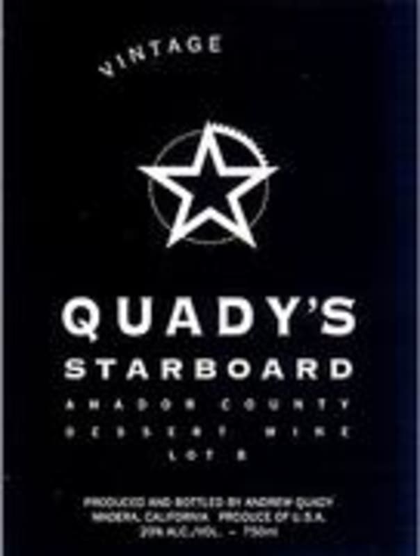 Quady Starboard Lot B 1992 Front Label