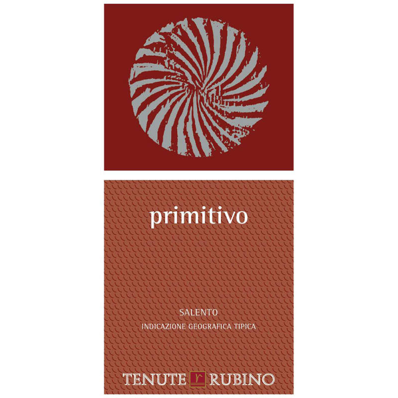 Tenute Rubino Primitivo 2011 Front Label
