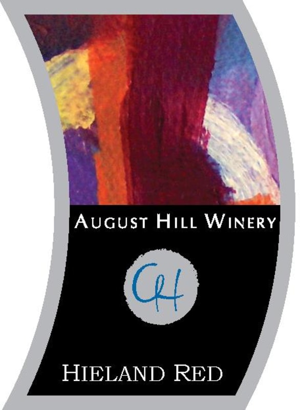 August Hill Winery Hieland Red 2015 Front Label