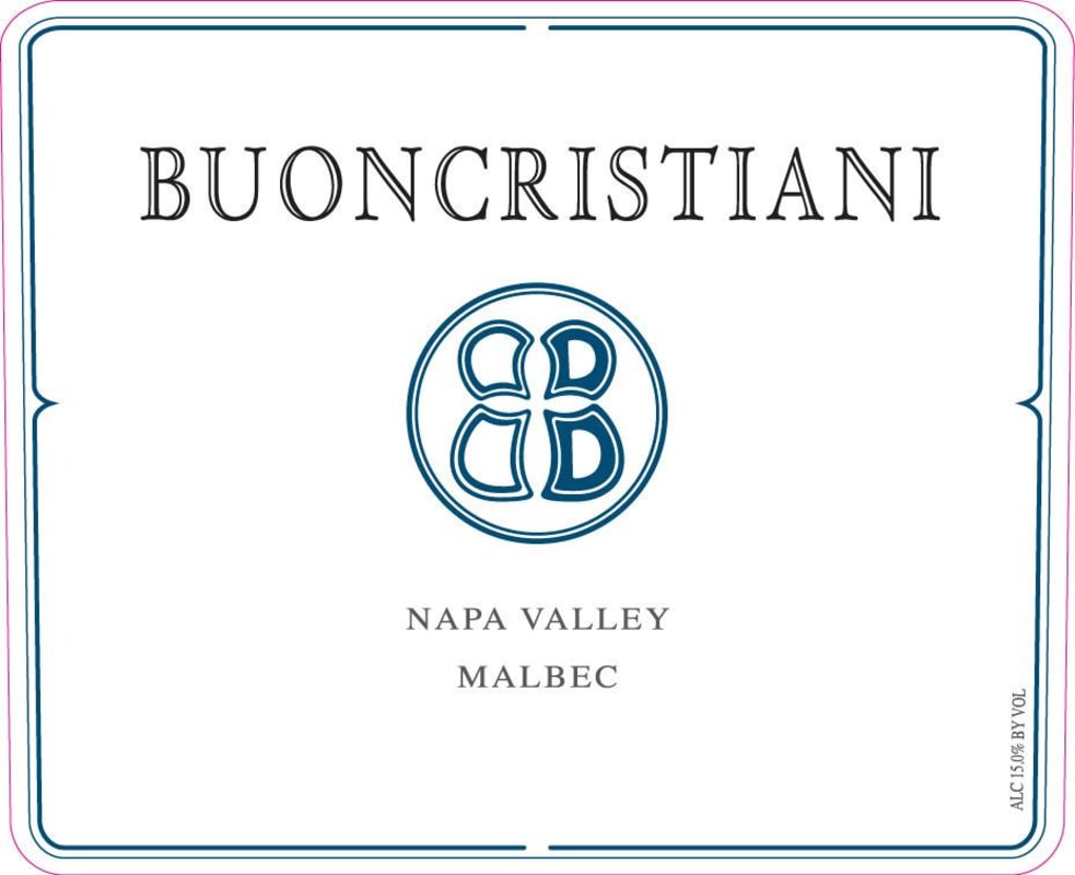 Buoncristiani Malbec 2014 Front Label