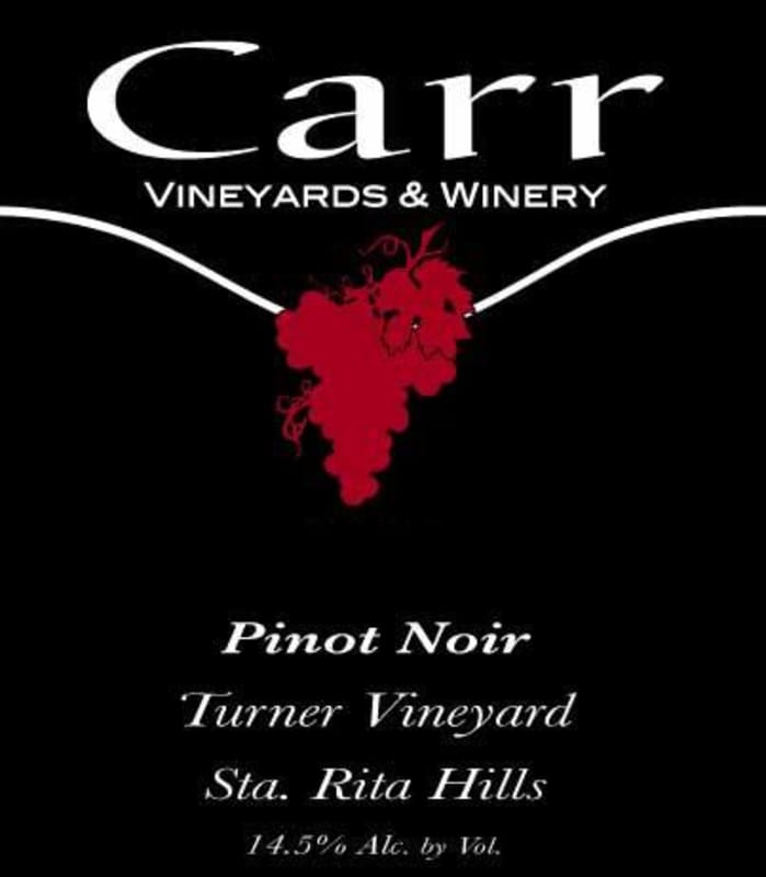 Carr Vineyards & Winery Turner Vineyard Pinot Noir 2011 Front Label