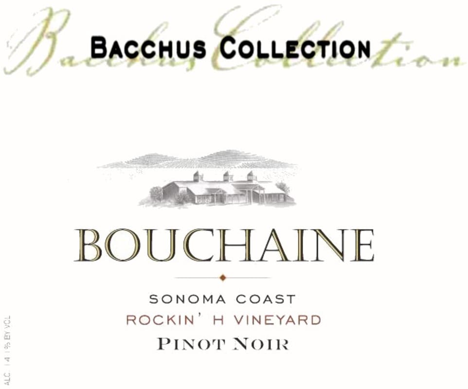Bouchaine Bacchus Collection Rockin H Vineyard Pinot Noir 2014 Front Label