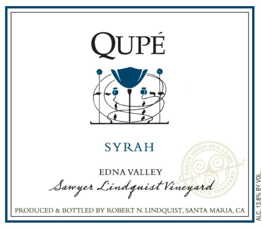 Qupe Sawyer Lindquist Vineyard Syrah 2009 Front Label