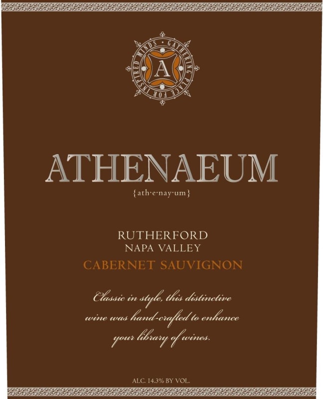 Athenaeum Cabernet Sauvignon 2015 Front Label