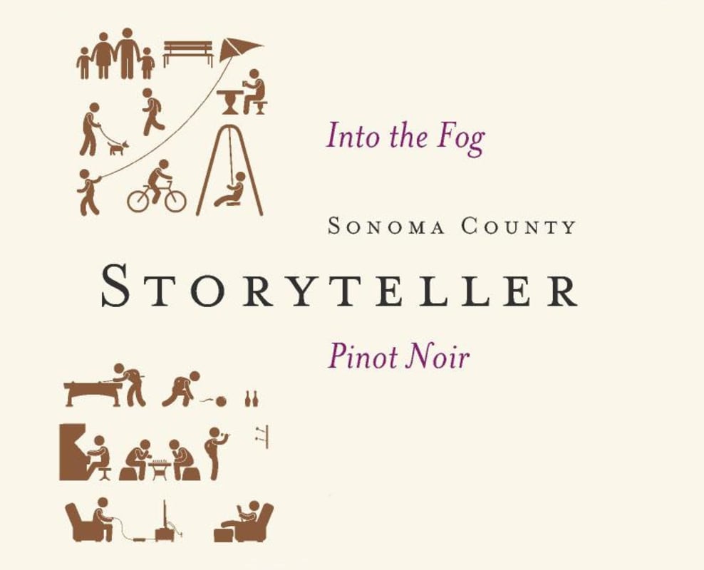 Storyteller Into the Fog Pinot Noir 2016 Front Label