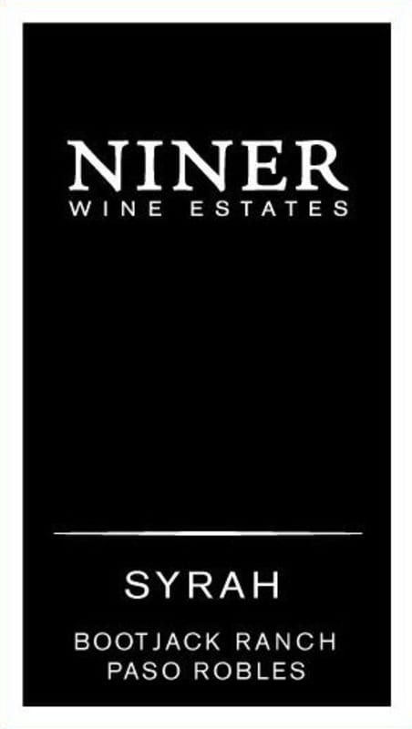 Niner Bootjack Ranch Syrah 2014 Front Label