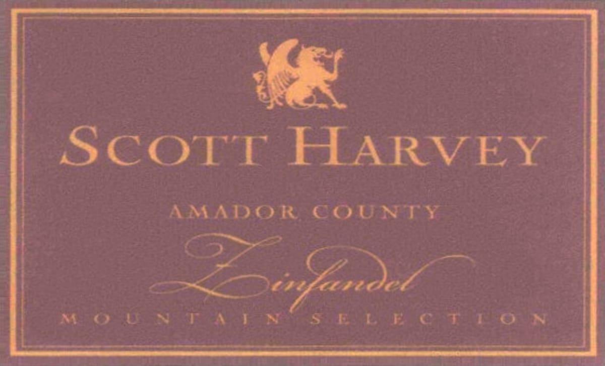 Scott Harvey Mountain Selection Zinfandel 2004 Front Label