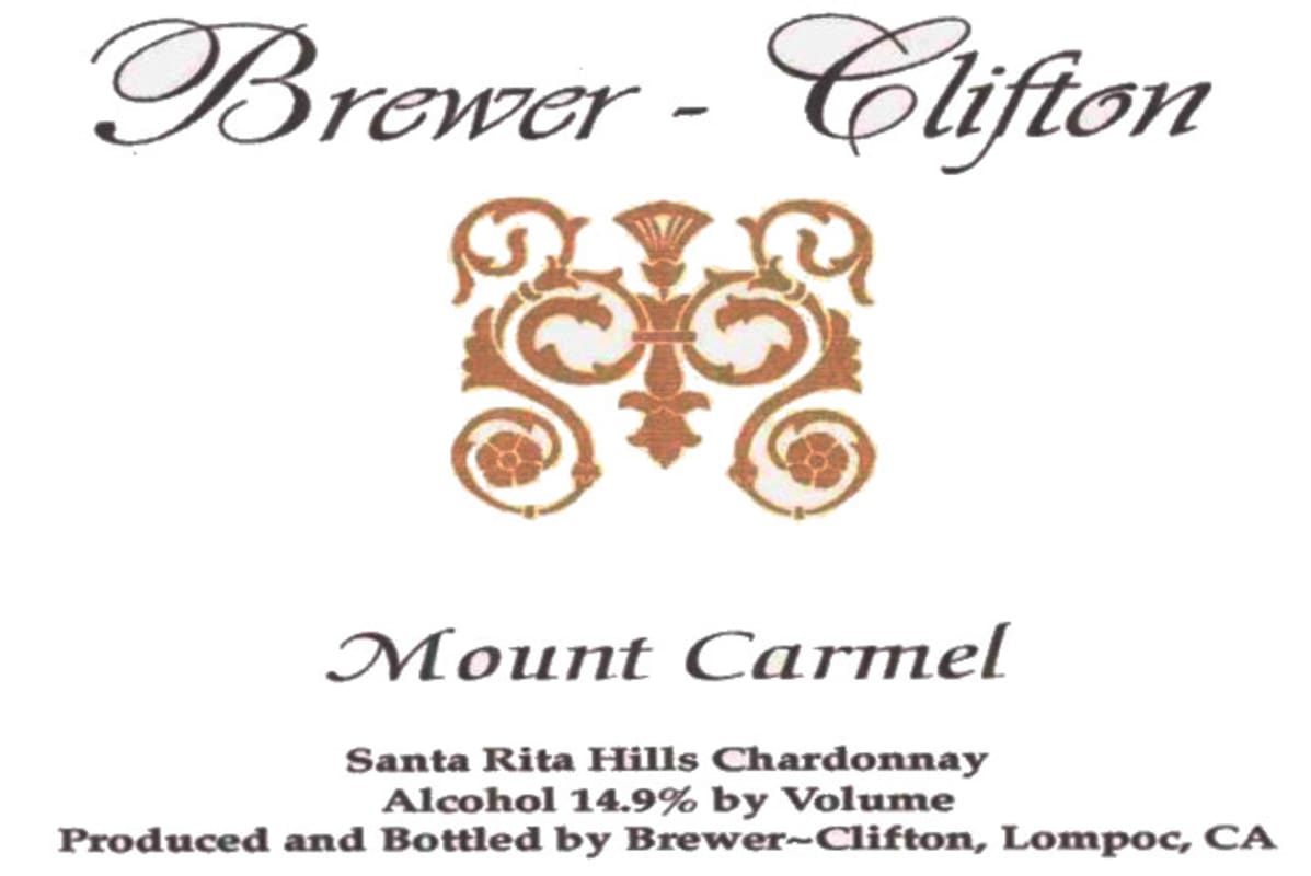 Brewer-Clifton Mount Carmel Chardonnay 2003 Front Label