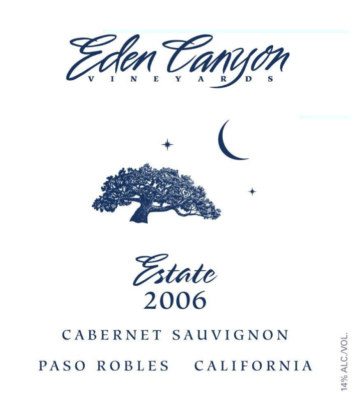 Eden Canyon Vineyards Estate Cabernet Sauvignon 2006 Front Label
