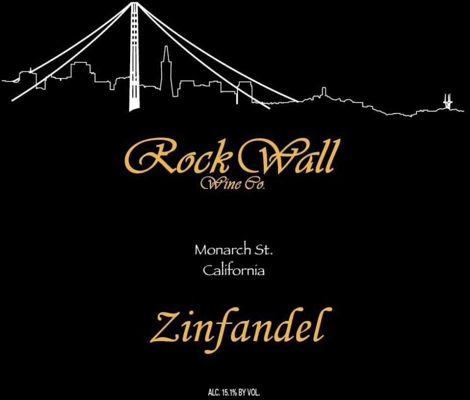 Rock Wall Monarch Street Zinfandel 2012 Front Label