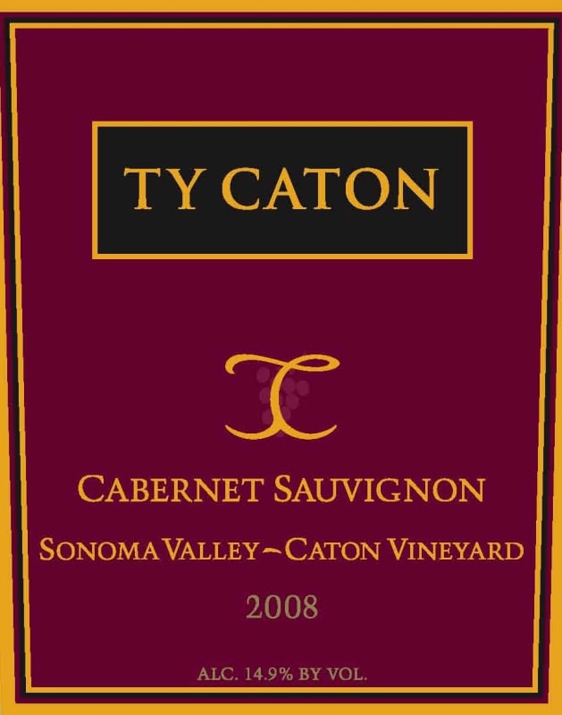Ty Caton Estate Cabernet Sauvignon 2008 Front Label