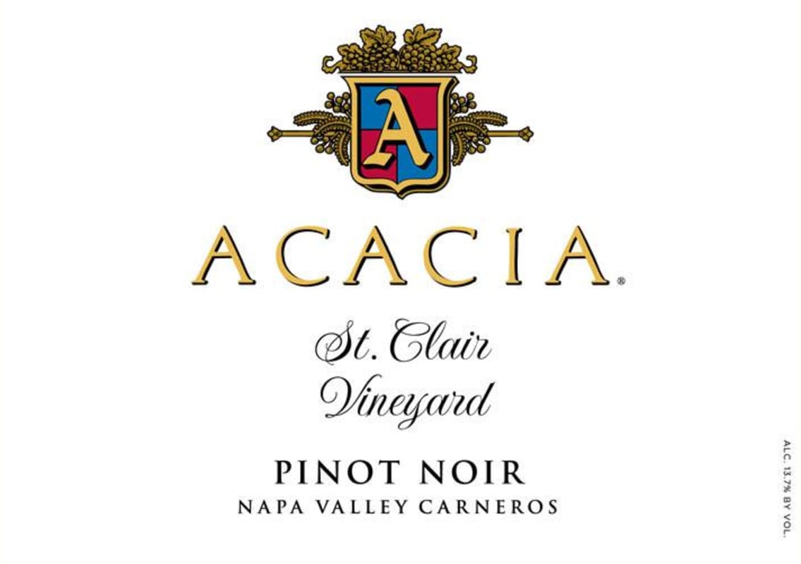 Acacia St. Clair Vineyard Pinot Noir 2008 Front Label