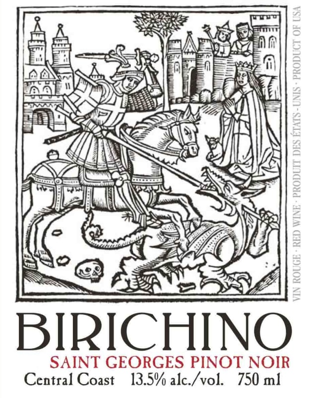 Birichino Saint Georges Pinot Noir 2015 Front Label