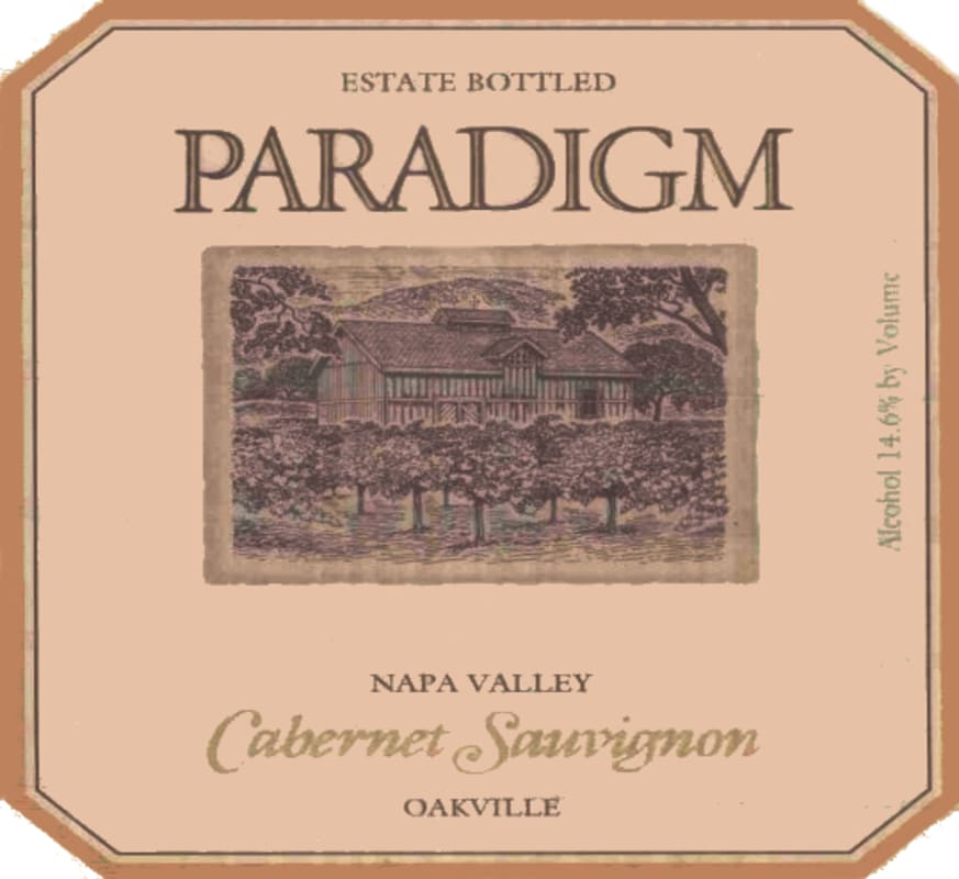 Paradigm Cabernet Sauvignon 2003 Front Label