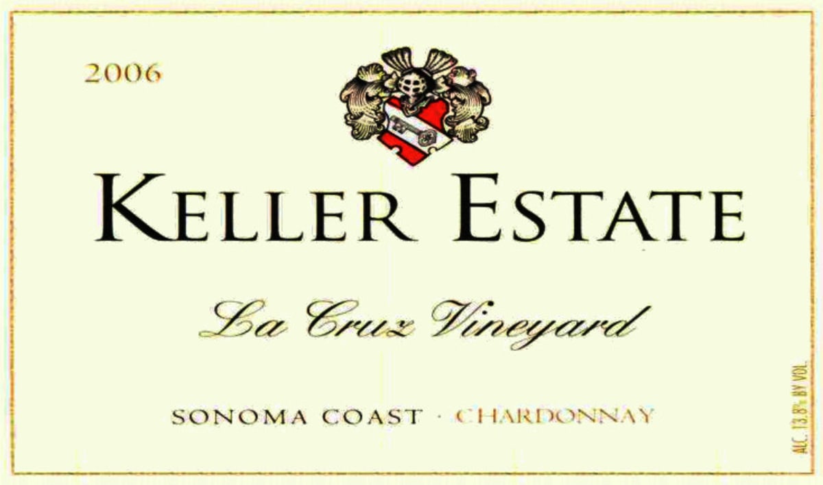 Keller Estate La Cruz Vineyard Chardonnay 2006 Front Label