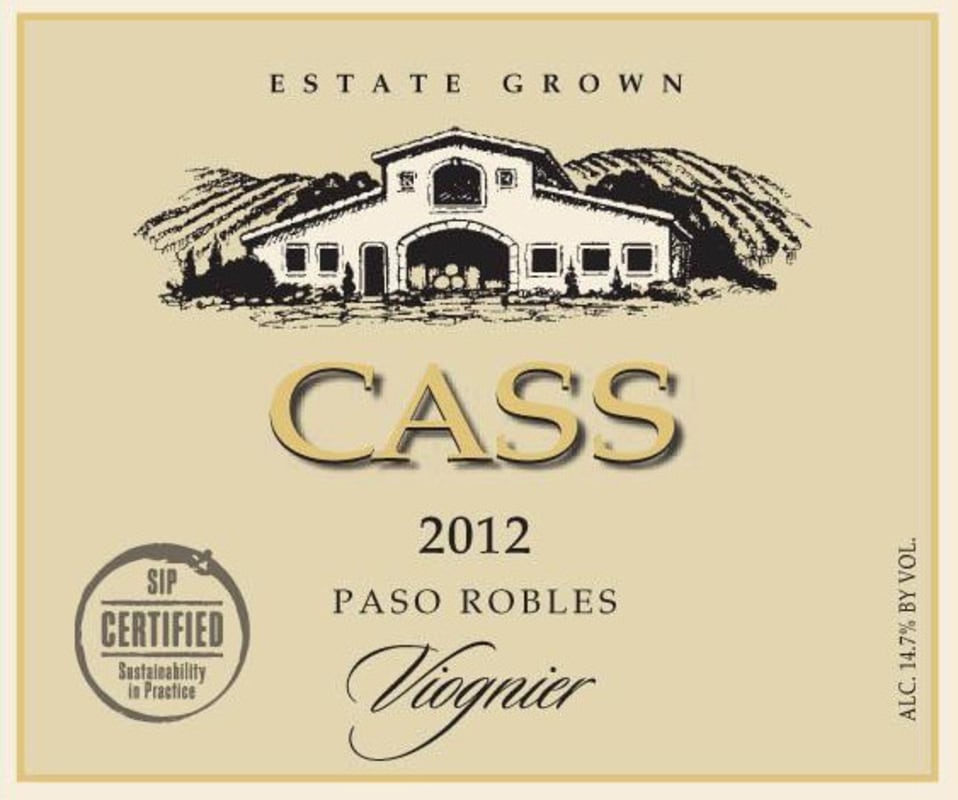 Cass Winery Viognier 2012 Front Label