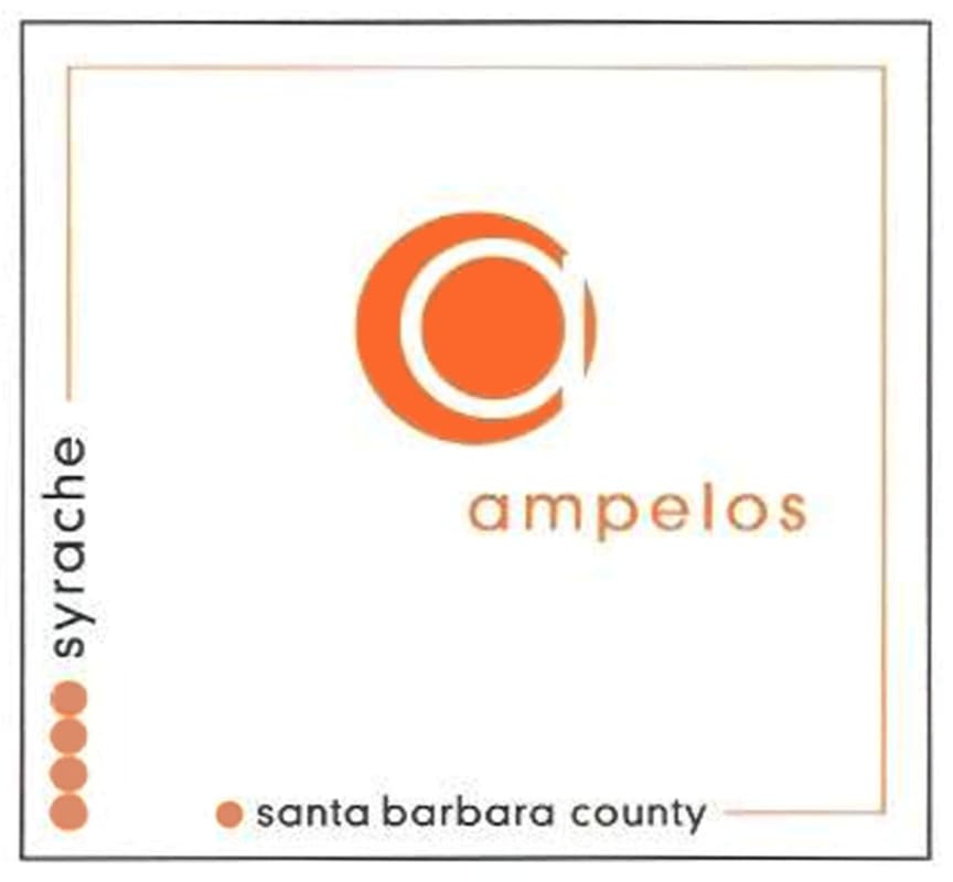 Ampelos Cellars Syrache 2004 Front Label