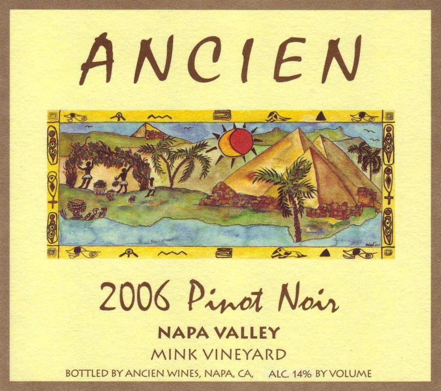 Ancien Wines Mink Vineyard Pinot Noir 2006 Front Label