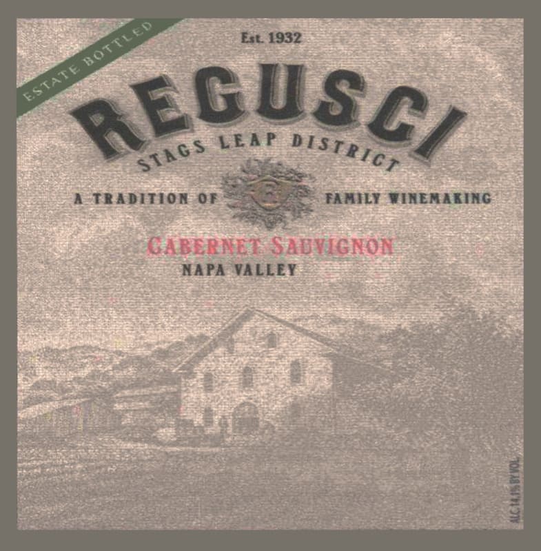 Regusci Winery Stags Leap District Cabernet Sauvignon 2004 Front Label