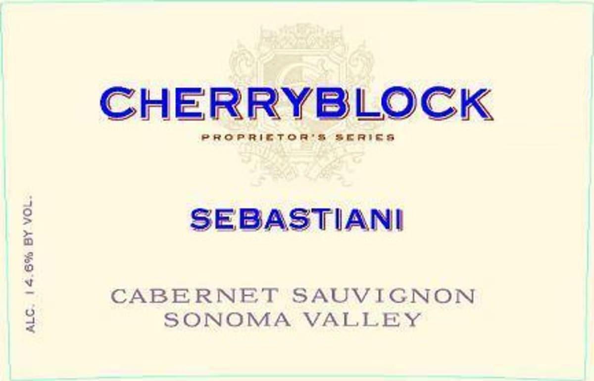 Sebastiani Cherryblock Cabernet Sauvignon 2009 Front Label