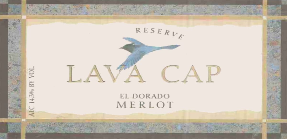 Lava Cap Reserve Merlot 2002 Front Label
