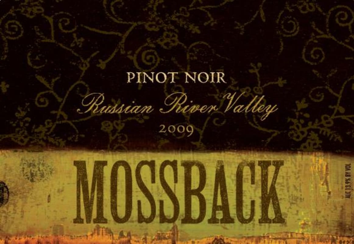 Crew Wine Company Mossback Pinot Noir 2009 Front Label