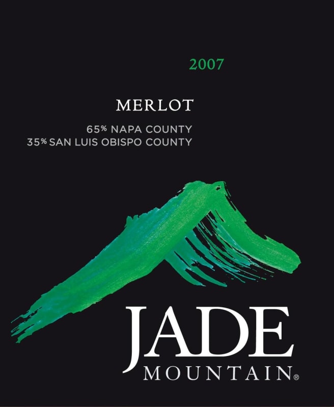 Jade Mountain Merlot 2007 Front Label