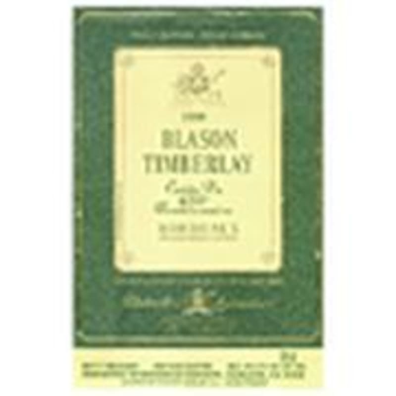 Robert Giraud Blason Timberlay Bordeaux Blanc 1999 Front Label