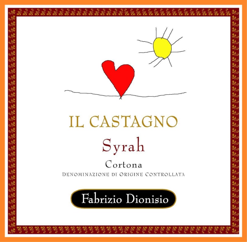 Fabrizio Dionisio Cortona Il Castagno Syrah 2011 Front Label