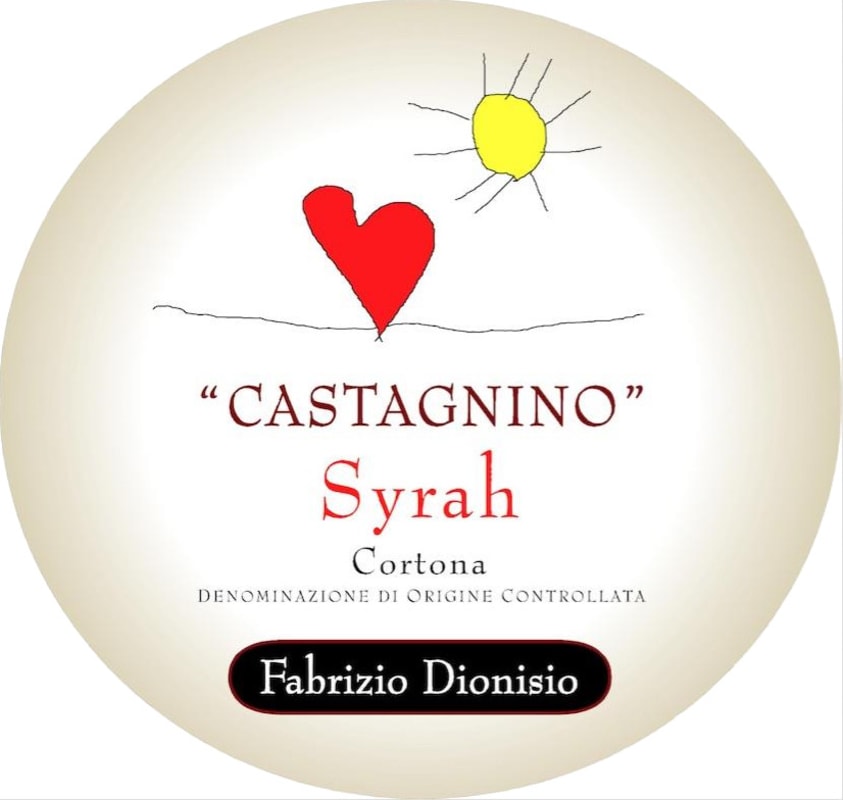 Fabrizio Dionisio Cortona Castagnino Syrah 2014 Front Label
