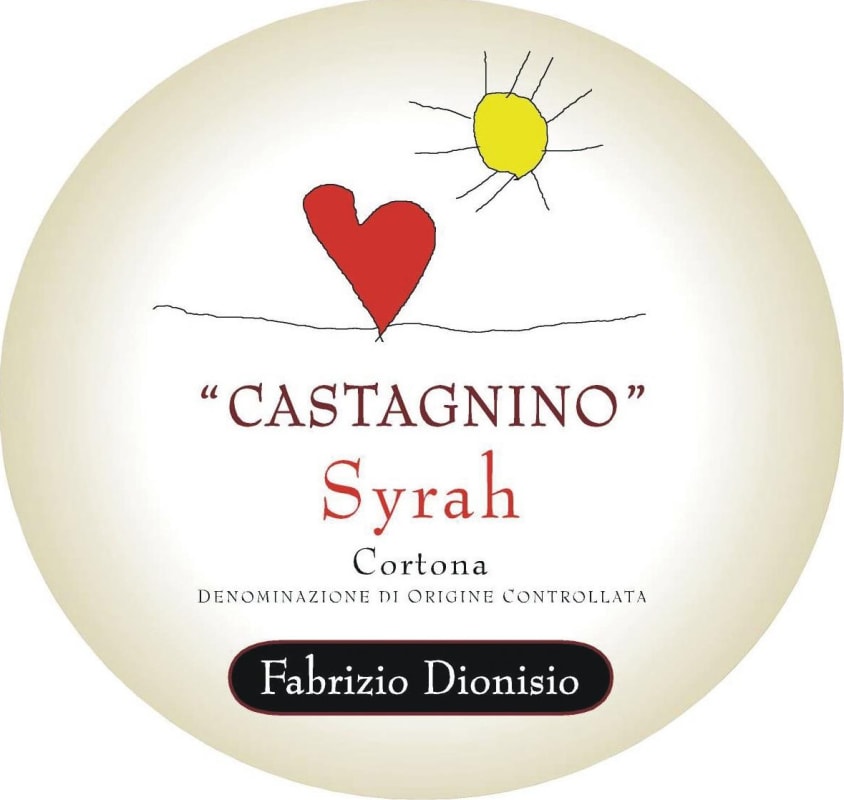 Fabrizio Dionisio Cortona Castagnino Syrah 2009 Front Label