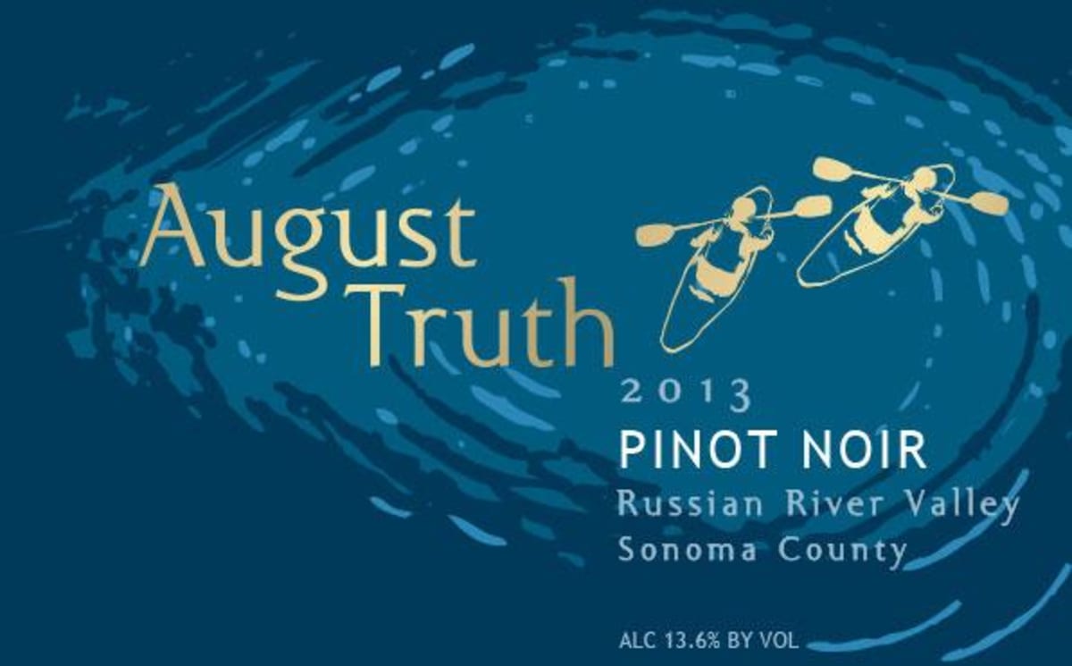 August Truth Pinot Noir 2013 Front Label